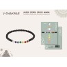 Pulsera 7 Chakras con Piedras Naturales 6 mm y Acero Plateado - Coleccion 7 chakras